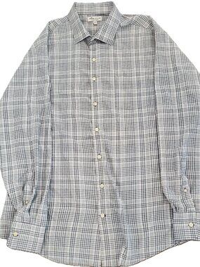 Peter Millar Summer Comfort Men's XL Plaid Performance Button Down Shirt